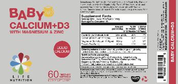 Life Nutrition Baby Calcium+D3 - supplement