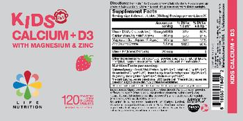 Life Nutrition Kids Calcium+D3 Strawberry Cream - supplement