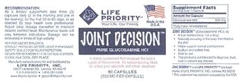 Life Priority Joint Decision Pure Glucosamine HCl - 