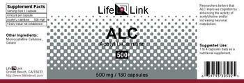 LifeLink ALC Acetyl L-Carnitine 500 - 