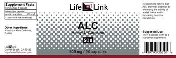 LifeLink ALC Acetyl L-Carnitine 500 - 