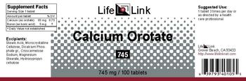 LifeLink Calcium Orotate 745 - 