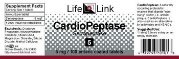 LifeLink CardiPeptase Serrapeptase 5 - 