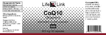 LifeLink CoQ10 500 mg - supplement