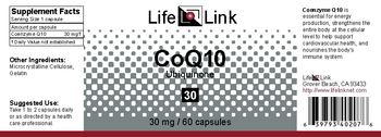 LifeLink CoQ10 Ubiquinone 30 - 