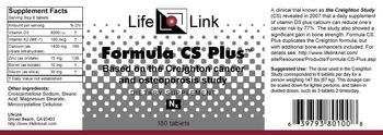 LifeLink Formula CS Plus - supplement