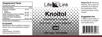 LifeLink Knoitol Huperzine A Complex 200 - supplement