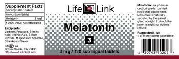 LifeLink Melatonin 3 - 