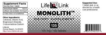 LifeLink Monolith 135 - supplement