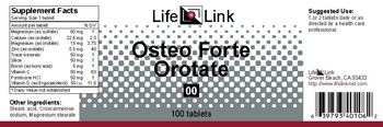 LifeLink Osteo Forte Orotate 00 - 