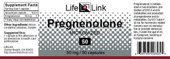 LifeLink Pregnenolone 50 mg - 