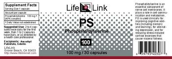 LifeLink PS Phosphatidylserine 100 mg - 