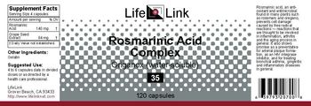 LifeLink Rosmarinic Acid Complex Origanox (Water-Soluble) 35 - 