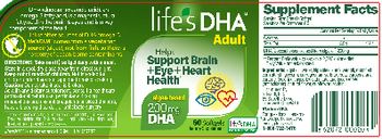 Life's DHA Life's DHA Adult - supplement