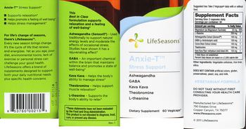 LifeSeasons Anxie-T Stress Support - supplement