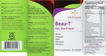 LifeSeasons Beau-T Hair, Skin & Nails - supplement