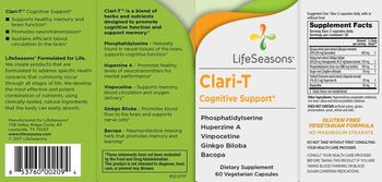 LifeSeasons Clari-T - supplement