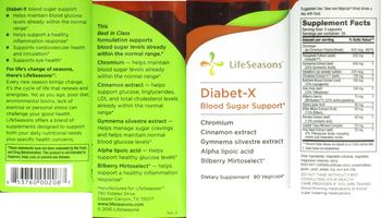 LifeSeasons Diabet-X Blood Sugar Support - supplement