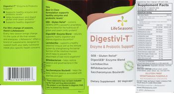LifeSeasons Digestivi-T Enzyme & Probiotic Support - supplement