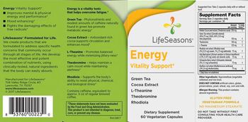 LifeSeasons Energy - supplement