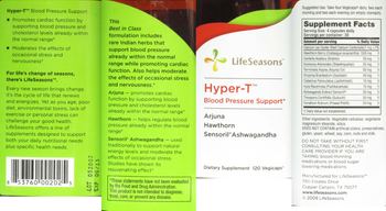 LifeSeasons Hyper-T Blood Pressure Support - supplement