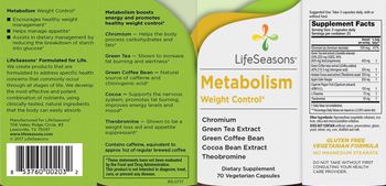 LifeSeasons Metabolism Weight Control - supplement