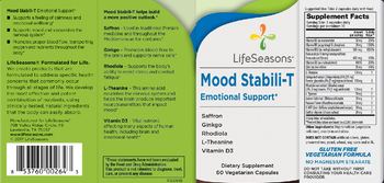 LifeSeasons Mood Stabili-T - supplement