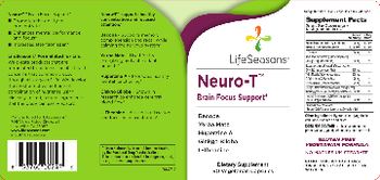 LifeSeasons Neuro-T Brain Focus Support - supplement