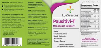 LifeSeasons Pausitivi-T - supplement