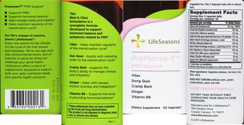 LifeSeasons Pre Mense-T PMS Support - supplement