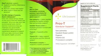LifeSeasons Pros-T Glandular Support - supplement