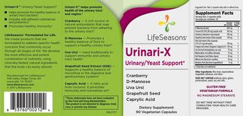 LifeSeasons Urinari-X - supplement