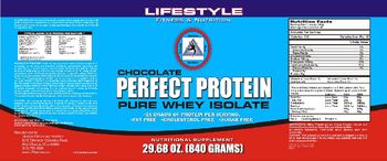 Lifestyle Fitness & Nutrition Chocolate Perfect Protein Pure Whey Isolate - nutritional supplement