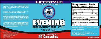 Lifestyle Fitness & Nutrition Evening Primrose Oil 1300 mg - supplement