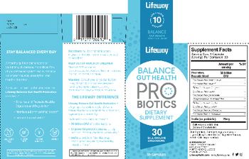 Lifeway Balance Gut Health Probiotics - supplement