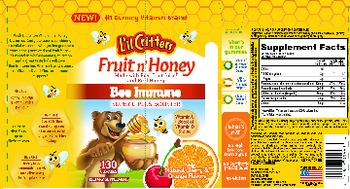 L'il Critters Fruit n' Honey Bee Immune Super C Plus plus Booster - supplement