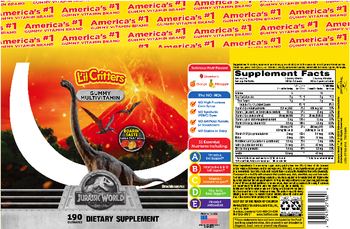 L'il Critters Jurassic World Gummy Multivitamin - supplement