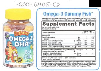 L'il Critters Omega-3 DHA Gummy Fish - supplement