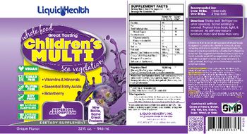Liquid Health Children's Multi Grape Flavor - supplement