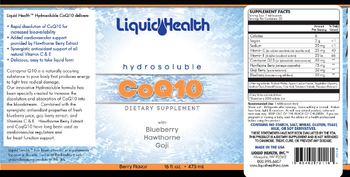 Liquid Health Hydrosoluble CoQ10 Berry Flavor - supplement