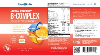 Liquid Health Mega Energy B-Complex Tangerine Orange Flavor - supplement