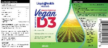 Liquid Health Naturals Vitamin D3 25 mcg (1000 IU) - supplement