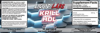 Liquid Labs Krill HDL - supplement
