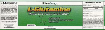 LiveLong L-Glutamine - supplement