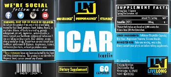LiveLong Nutrition Icar - supplement