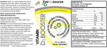 Livethesource Vitamin D3 Booster All Natural Citrus Flavor - supplement