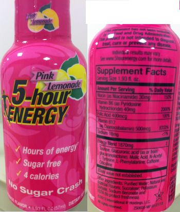 Living Essentials 5-hour Energy Pink Lemonade - supplement