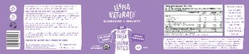 Llama Naturals Elderberry + Immunity Earnest Elderberry - supplement