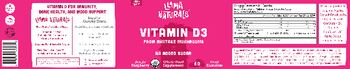 Llama Naturals Vitamin D3 Really Raspberry - whole food supplement