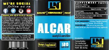 LN LiveLong Nutrition ALCAR - supplement